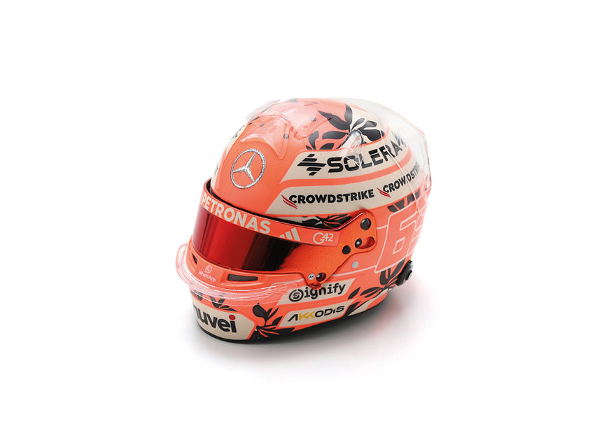 Spark Models F1 Mercedes-AMG PETRONAS F1 Team - George Russell - Miami GP 2025 Mini Replica Helmet 1/5 Scale