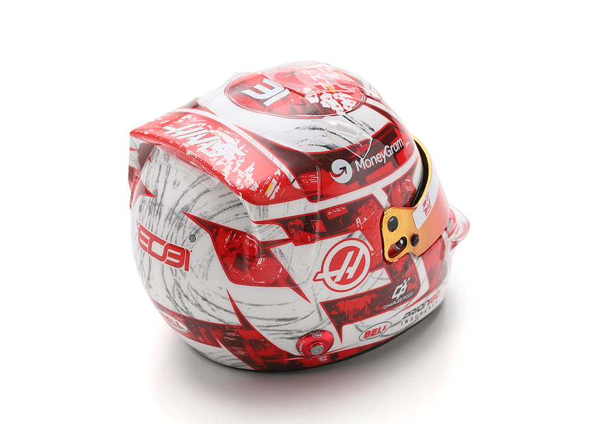 Spark Models MoneyGram Haas F1 Team - Esteban Ocon - Japanese GP 2025 Mini Replica Helmet 1/5 Scale