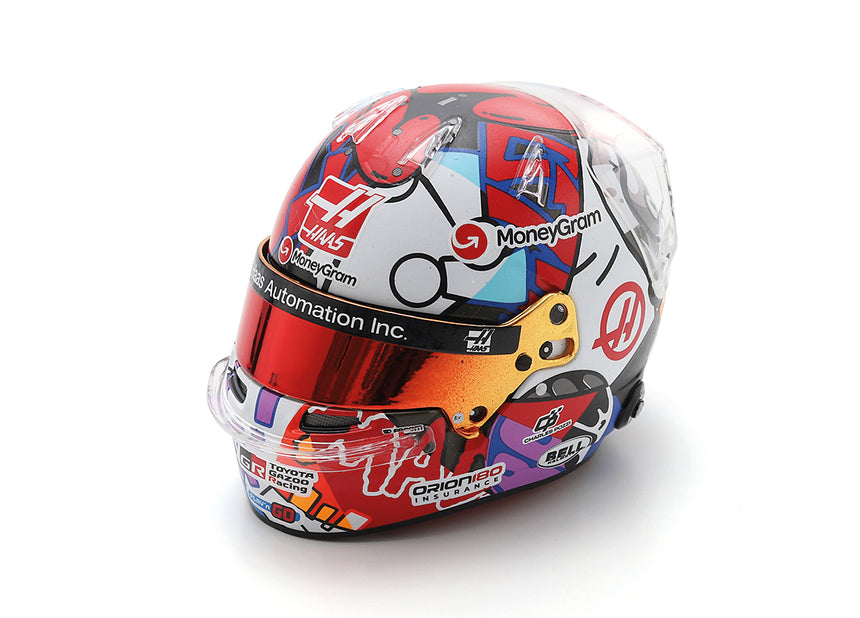 Spark Models F1 MoneyGram Haas F1 Team - Esteban Ocon - Miami GP 2025 Mini Replica Helmet 1/5 Scale