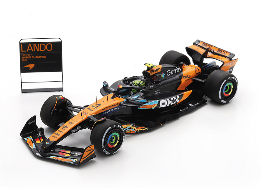 Spark Models McLaren MCL39 No.4 3rd Abu Dhabi GP 2025 - Lando Norris - F1 Drivers' World Champion 2025 1/43 Scale Model