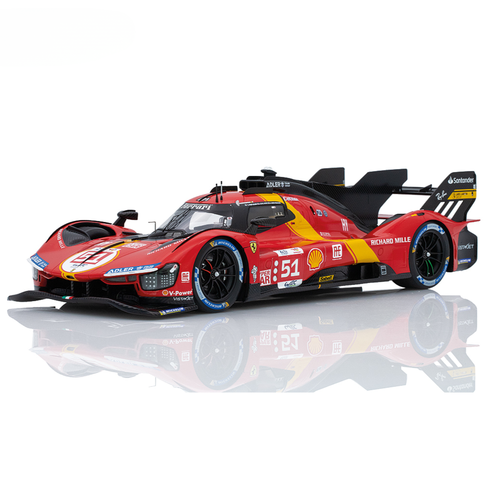 LookSmart Ferrari 499P No.51 FERRARI - AF CORSE Winner 24H Le Mans 2023 - A. Pier Guidi - J. Calado - A. Giovinazzi 1/18 Scale Model
