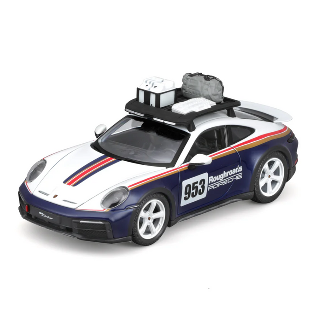Bburago Porsche 911 Rallye Dakar 2023 1/24 Scale Model Car