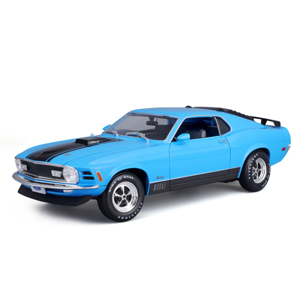 Maisto Ford Mustang Mach 1 1970 (Blue) 1/18 Scale Model
