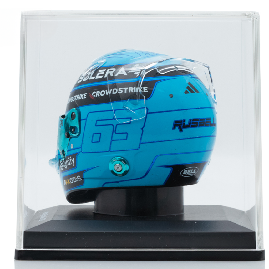 Spark Models Mercedes-AMG PETRONAS F1 Team - George Russell - 2025 Mini Replica Helmet Model 1/5 Scale Model