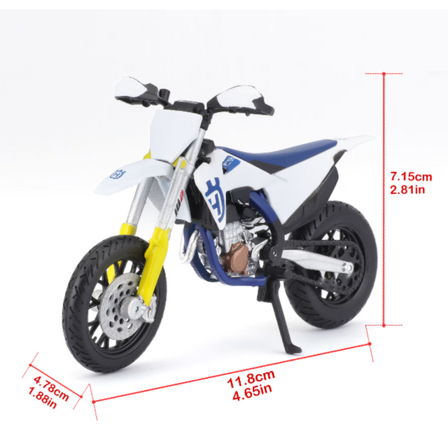 Bburago Husqvarna FS 450 Supermoto Toy Bike 1/18 Scale Model