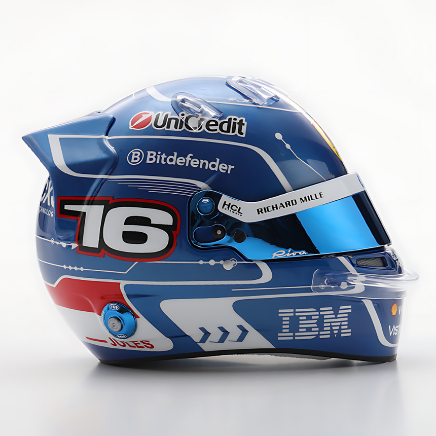 LookSmart F1 Charles Leclerc - Scuderia Ferrari HP – Miami GP 2025 Mini Replica Helmet 1/5 Scale