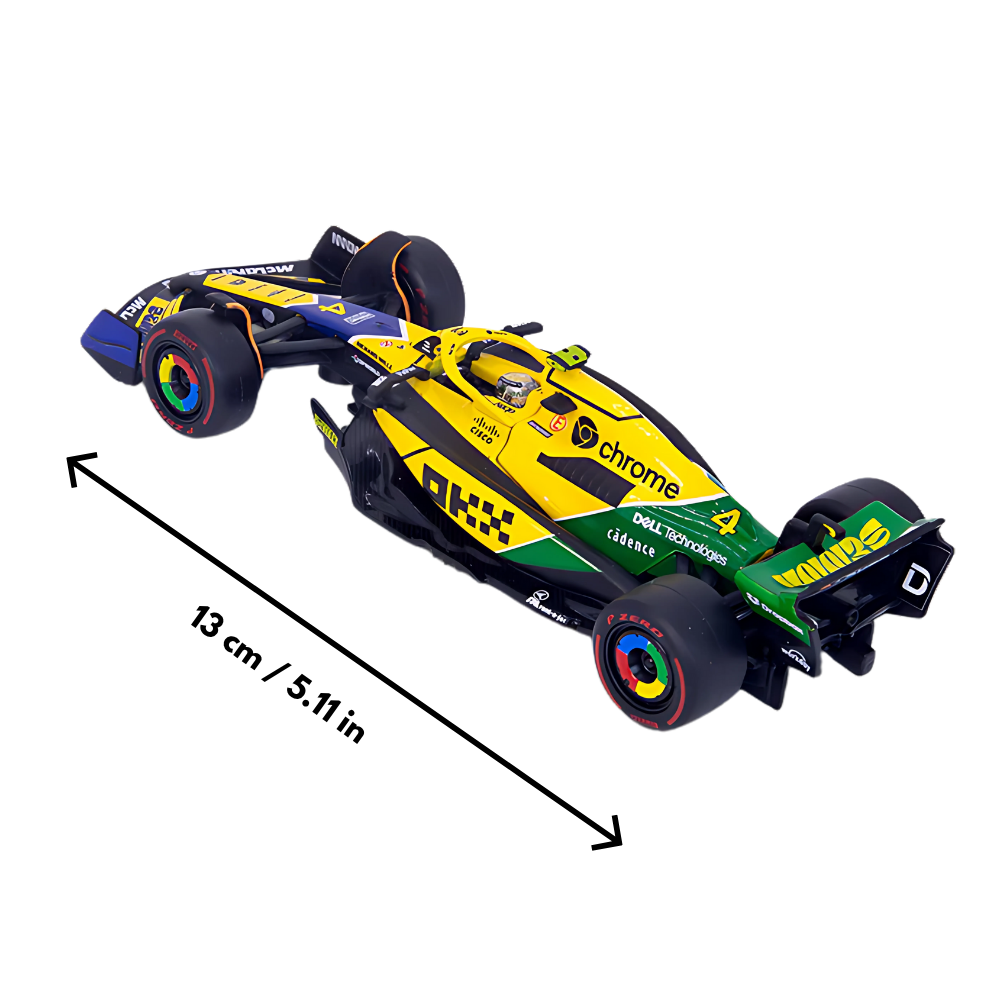 Bburago F1 McLaren F1 MCL38 2024 No.4 - Lando Norris Senna Livery 1/43 Scale Model
