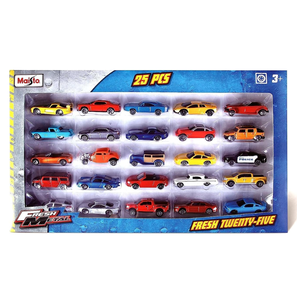 Maisto Fresh Metal – 25 Piece Vehicle Toy Pack
