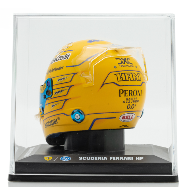 LookSmart F1 Lewis Hamilton – Scuderia Ferrari HP – Miami GP 2025 1/5 Scale Mini Replica Helmet