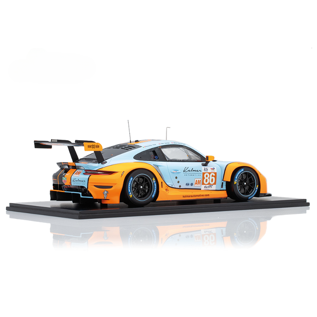 Spark Models Porsche 911 RSR - 19 No.86 GR Racing 3rd LM GTE AM class Le Mans 24H 2023-M. Wainwright - B. Barker - R. Pera 1/12 Scale Model Car