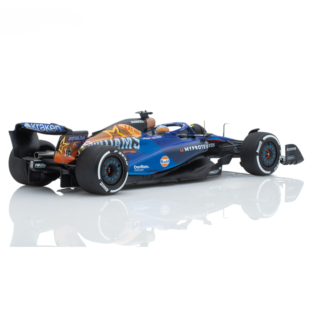 Spark Models F1 Williams F1 Team FW45 No.23 Williams Racing Las Vegas GP 2023 Alex Albon 1/18 Scale Model