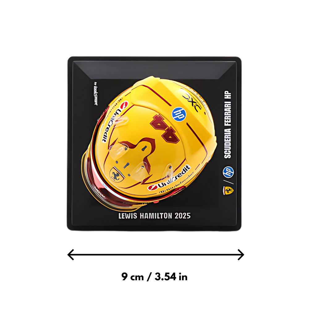 LookSmart F1 Lewis Hamilton - Scuderia Ferrari F1 - Fiorano Test 2025 Mini Replica Helmet 1/5 Scale Model