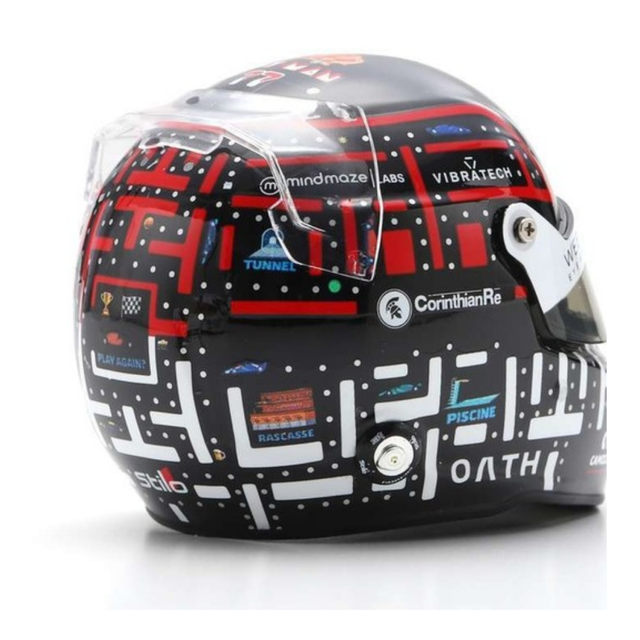 Spark Models F1 Alfa Romeo F1 Team Stake - Valtteri Bottas Monaco GP 2023 - Mini Replica Helmet 1/5 Scale