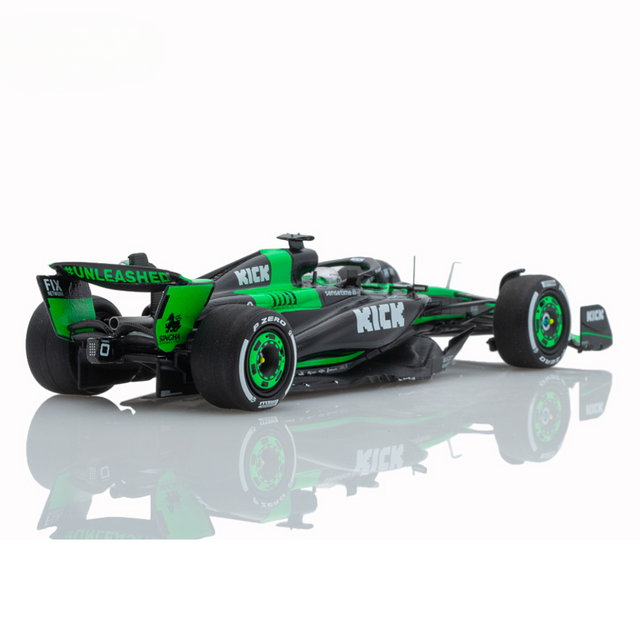 Spark Models F1 Stake Kick Sauber F1 Team C44 No.77 Stake F1 Team Kick Sauber Abu Dhabi GP 2024 - Valtteri Bottas "Last Race" 1/43 Scale Model