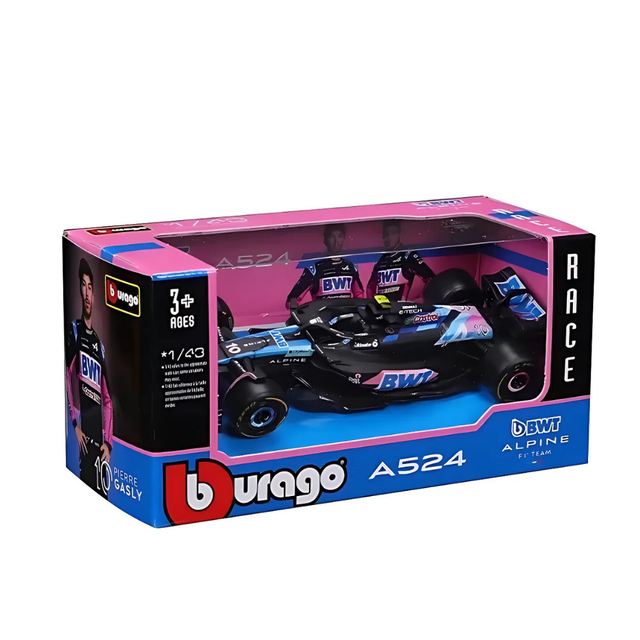 Bburago F1 BWT Alpine F1 Team A524 2024 - Pierre Gasly 1/43 Scale Model