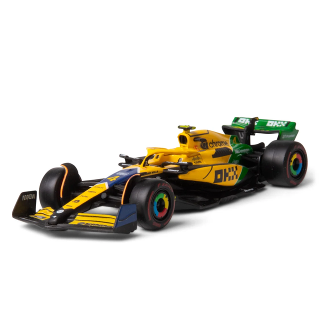 Bburago F1 McLaren F1 MCL38 2024 No.4 - Lando Norris Senna Livery 1/43 Scale Model