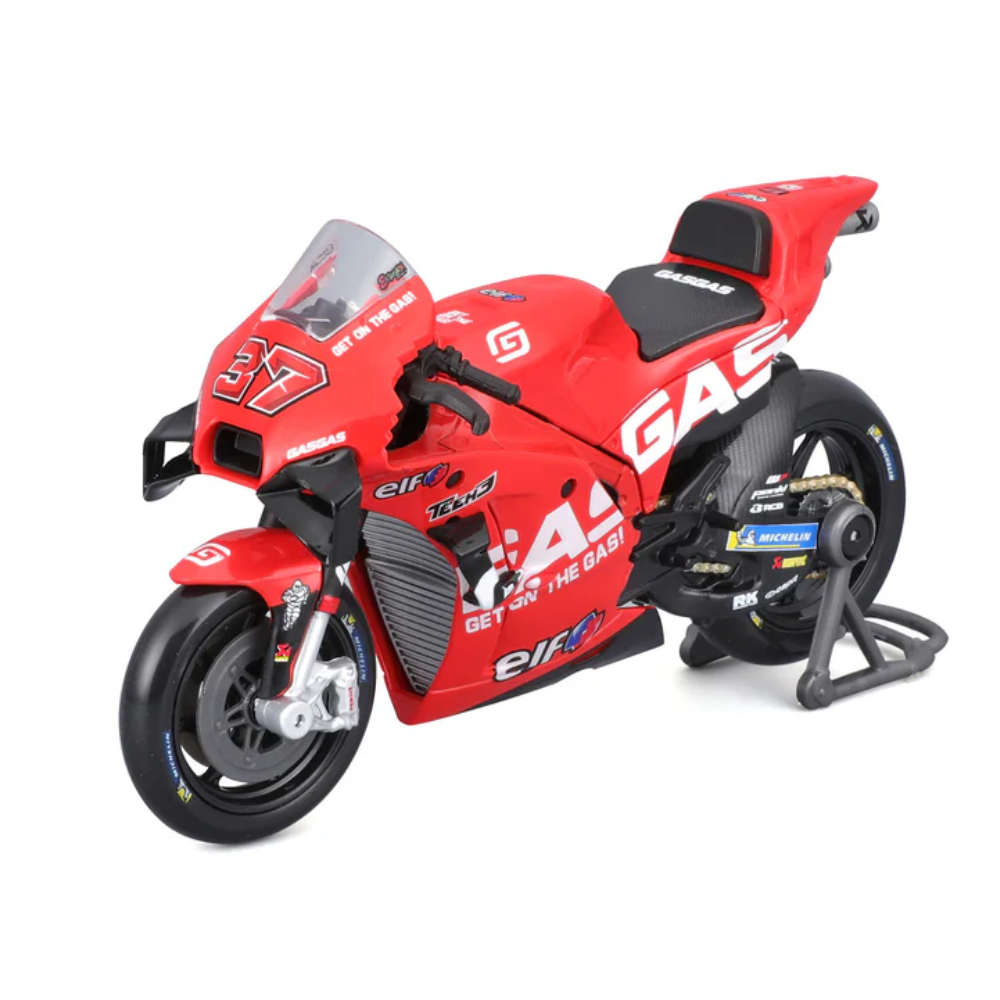 Maisto 2023 Motorbike Gasgas Factory Tech3 (#37 Fernandez) 1/18 Scale Model