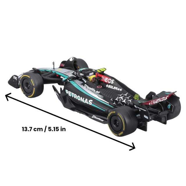 Bburago F1 Mercedes F1 AMG W15 2024 With Helmet - Lewis Hamilton 1/43 Scale Model
