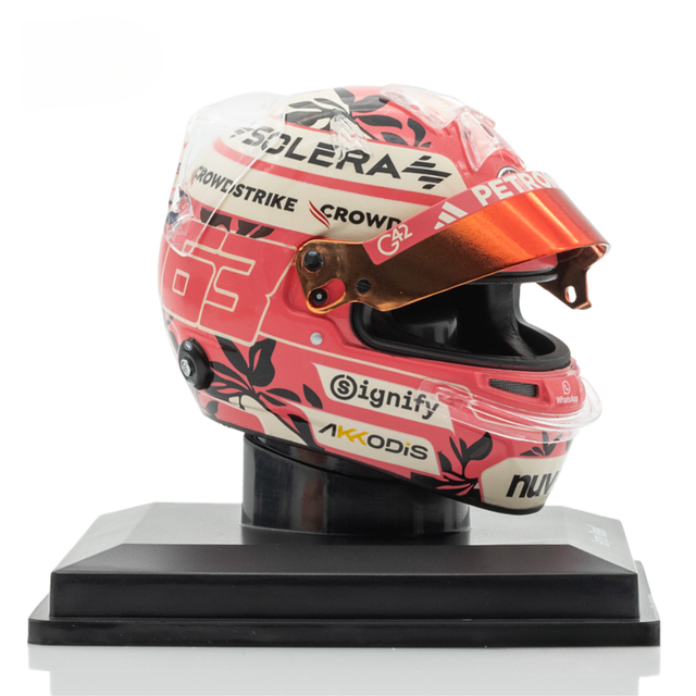 Spark Models F1 Mercedes-AMG PETRONAS F1 Team - George Russell - Miami GP 2025 1/5 Scale Mini Replica Helmet