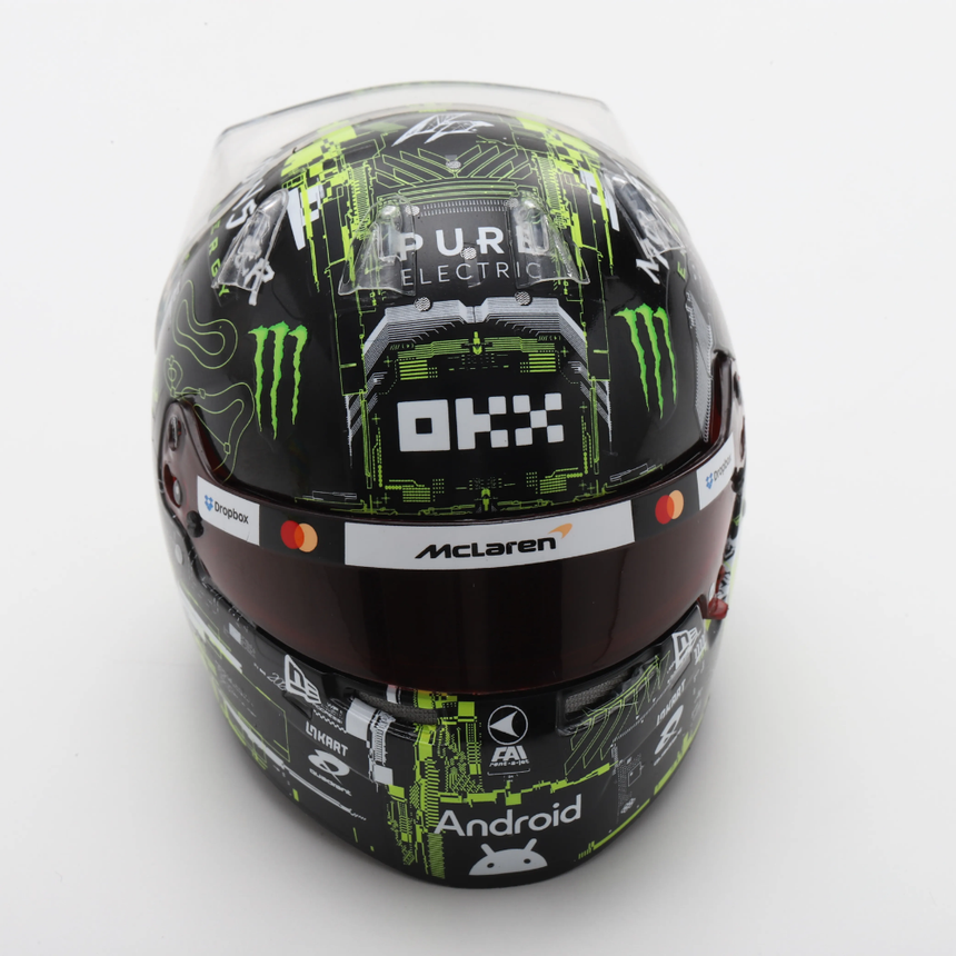 Spark Models McLaren Formula 1 Team - Lando Norris - 2025 Mini Replica Helmet Model Test Helmet 1/5 Scale