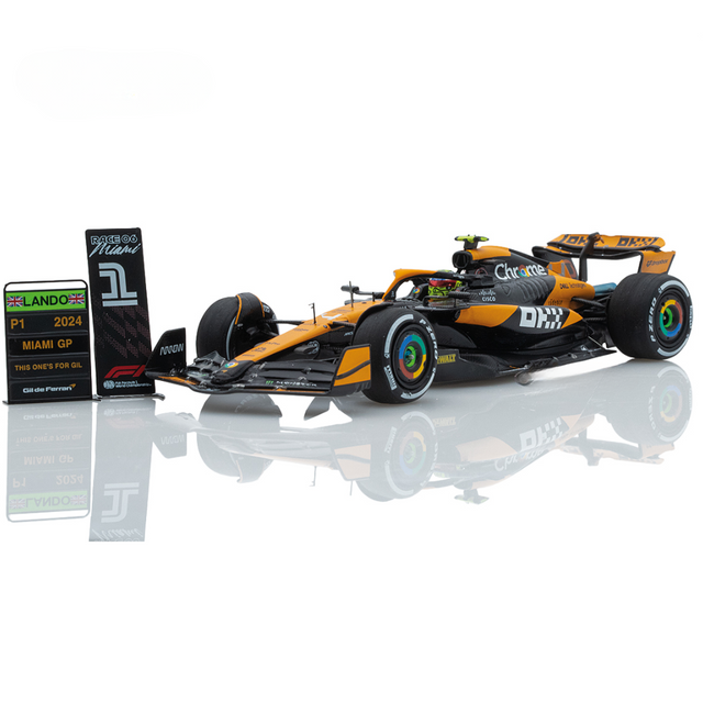 Spark Models F1 McLaren F1 Team MCL38 No.4 Winner Miami GP 2024 - Lando Norris 1/43 Scale Model