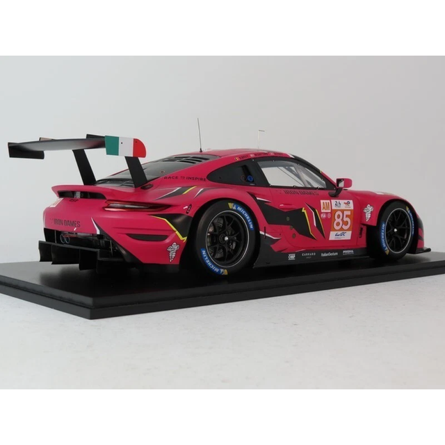 Spark Model Porsche 911 RSR - 19 No.85 IRON DAMES Le Mans 24H 2023-S. Bovy - M. Gatting - R. Frey 1/12 Model Car 12S044