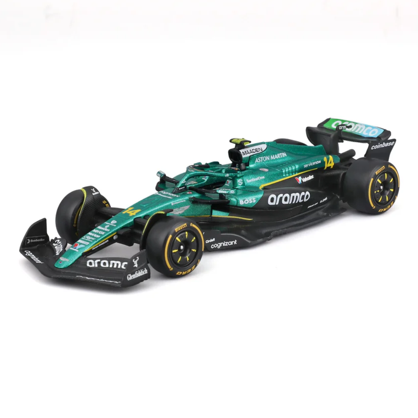 Bburago F1 Aston Martin F1 Team AMR25 Fernando Alonso 1/43 Scale Model