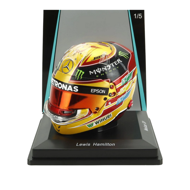 Spark Models F1 Lewis Hamilton - Mercedes F1 - AMG PETRONAS - Mexican GP - F1 World Championship 2017 Mini Replica Helmet 1/5 Scale