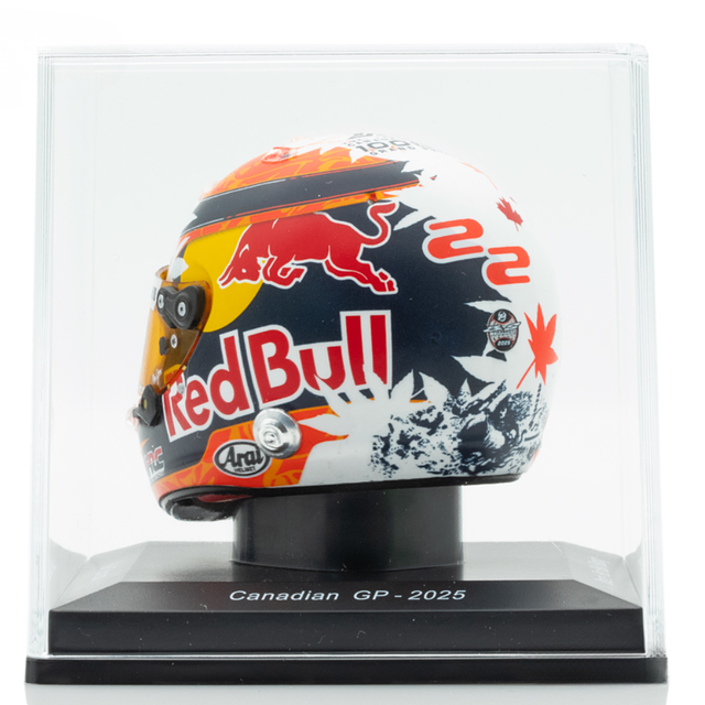 Spark Models F1 Oracle Red Bull Racing Formula One Team - Yuki Tsunoda - 2025 Mini Replica Helmet Model 1/5 Scale