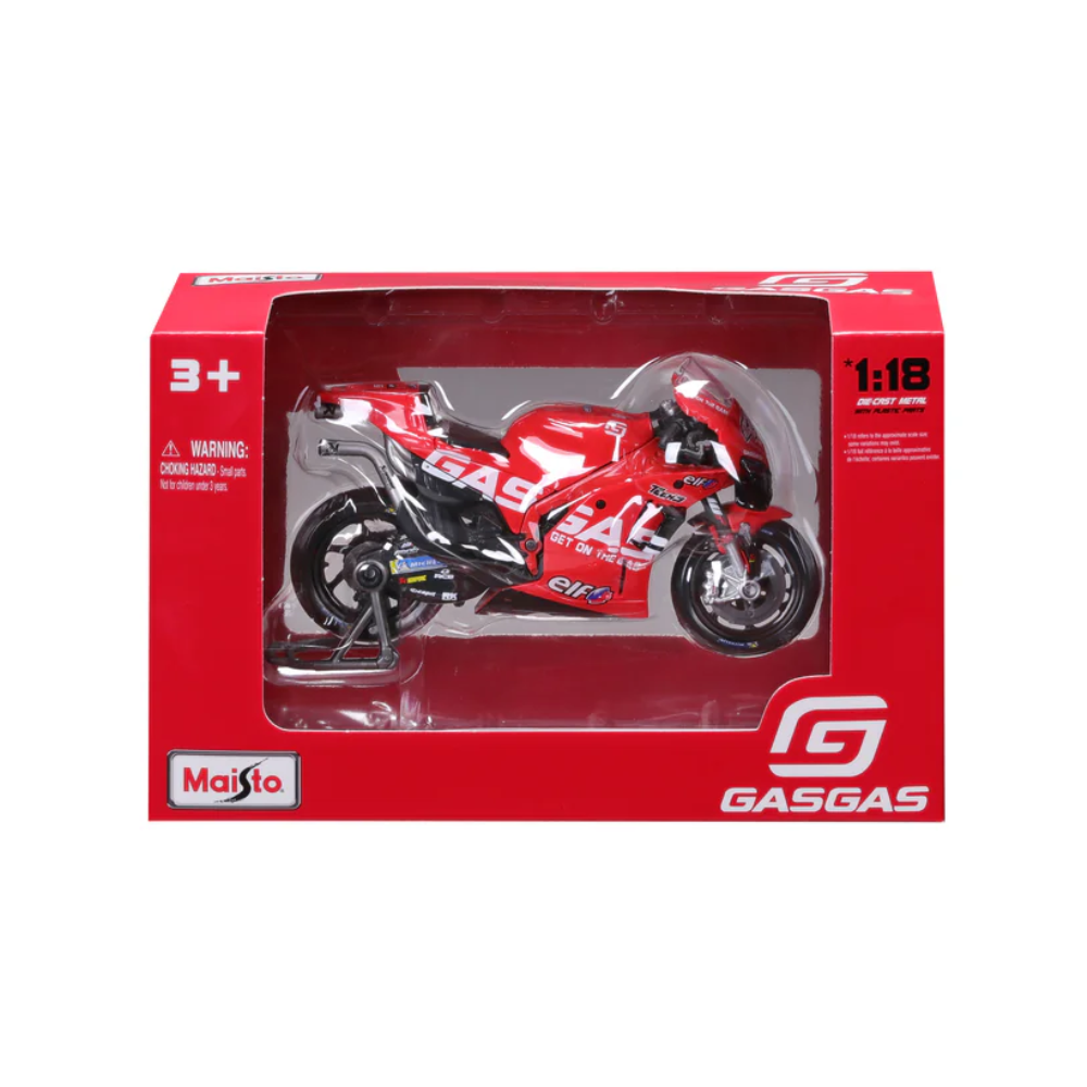 Maisto 2023 Motorbike Gasgas Factory Tech3 (#44 Espargaro) 1/18 Scale Model
