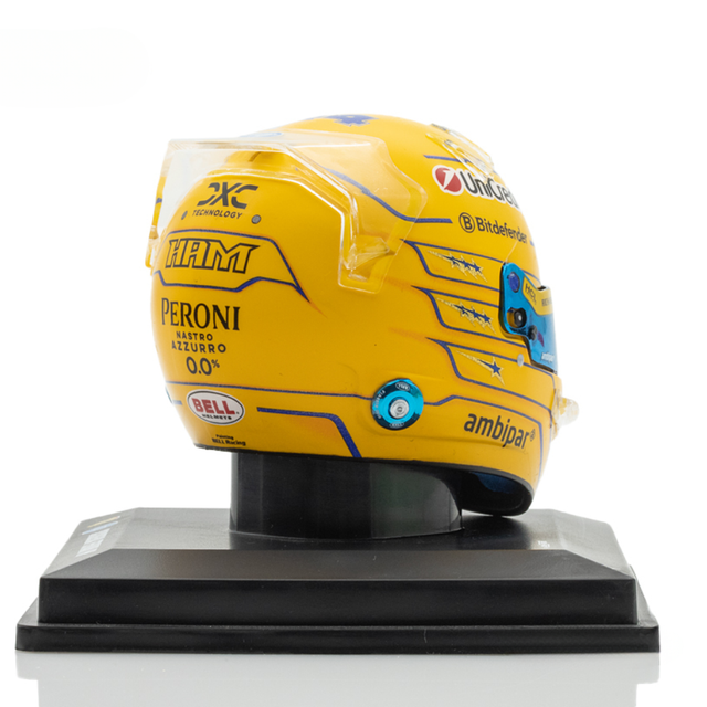 LookSmart F1 Lewis Hamilton – Scuderia Ferrari HP – Miami GP 2025 1/5 Scale Mini Replica Helmet