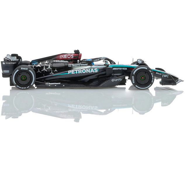 Spark Models F1 Mercedes F1 - AMG PETRONAS Formula One Team No.63 F1 W15 E Performance Winner Las Vegas GP 2024 - George Russell 1/43 Scale Model