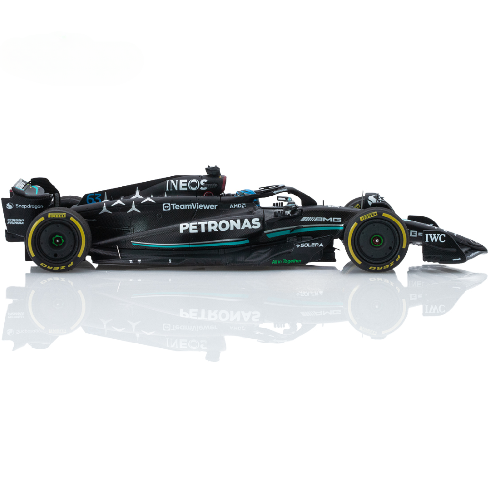 Spark Models F1 Mercedes F1 Team - AMG Petronas F1 W14 E Performance No.63 Mercedes-AMG Petronas Formula One Team 5th British GP 2023 - George Russell 1/43 Scale Model
