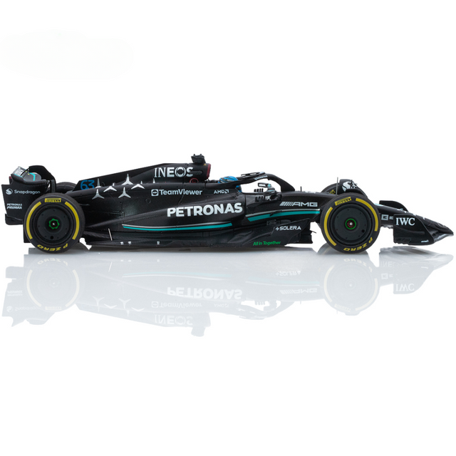 Spark Models F1 Mercedes F1 Team - AMG Petronas F1 W14 E Performance No.63 Mercedes-AMG Petronas Formula One Team 5th British GP 2023 - George Russell 1/43 Scale Model