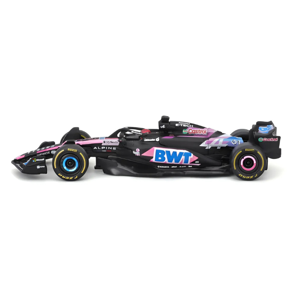 Bburago F1 BWT Alpine F1 Team A524 2024 With Helmet - Esteban Ocon 1/43 Scale Model