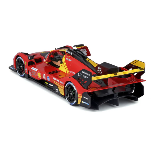 Bburago Ferrari Racing 499P Le Mans Hypercar 2024 AF Corse No.50 1/24 Scale Model