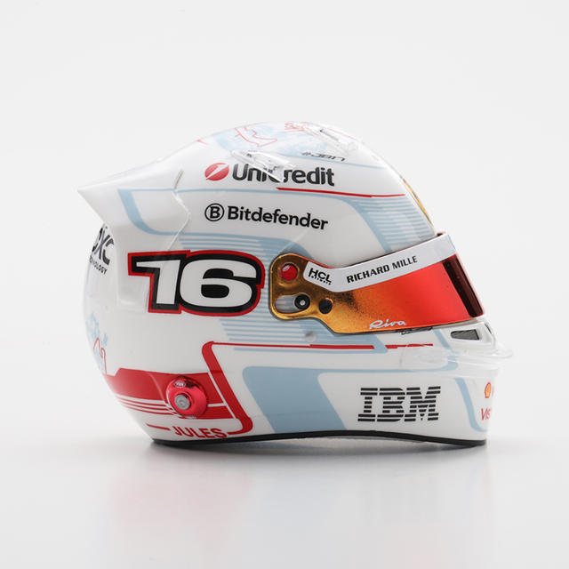 LookSmart F1 Charles Leclerc - Monaco GP 2025 - 2nd Place Mini Replica Helmet 1/5 Scale Model
