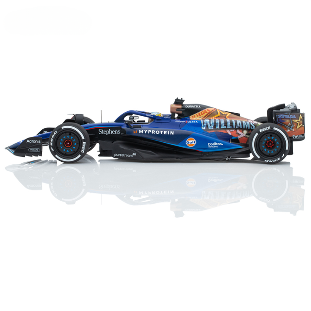 Spark Models F1 Williams F1 Team FW45 No.23 Williams Racing Las Vegas GP 2023 Alex Albon 1/18 Scale Model