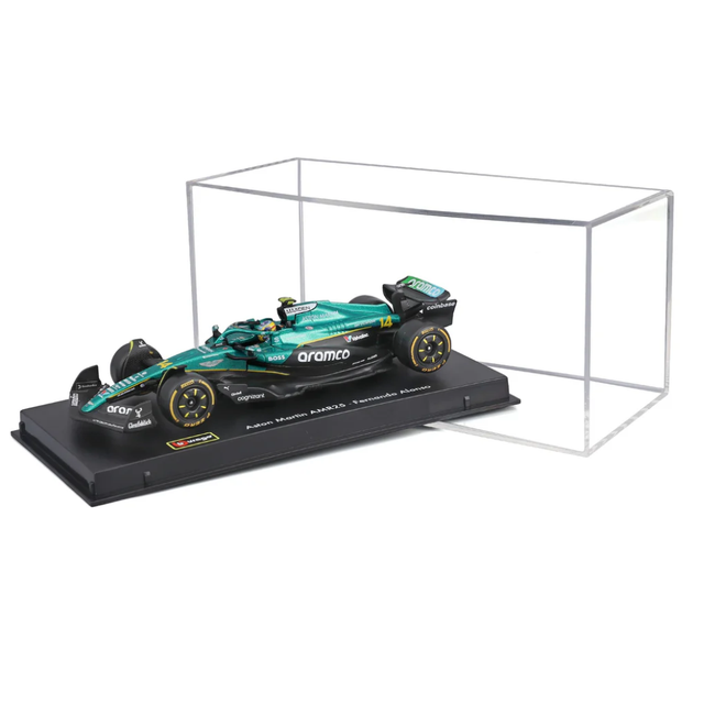 Bburago F1 Aston Martin F1 Team AMR25 2025 Fernando Alonso With Helmet 1/43 Scale Model