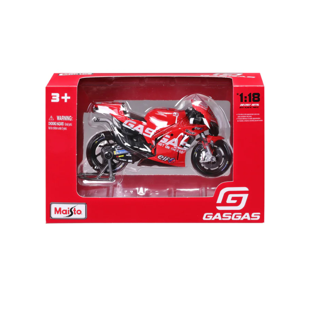 Maisto 2023 Motorbike Gasgas Factory Tech3 (#37 Fernandez) 1/18 Scale Model