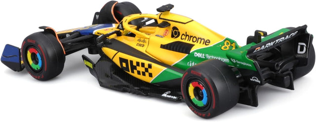 Bburago F1 McLaren F1 MCL38 2024 - Oscar Piastri Special Ayrton Senna Livery 1/43 Scale Model