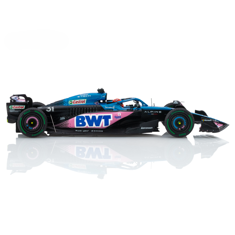 Spark Models F1 Alpine A523 No.31 BWT Alpine F1 Team - Esteban Ocon 1/43 Scale Model