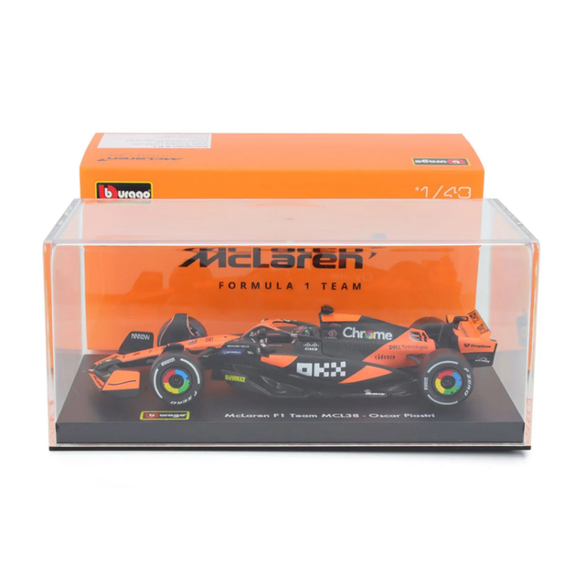 Bburago F1 McLaren F1 MCL38 2024 - Lando Norris With Helmet 1/43 Scale Model