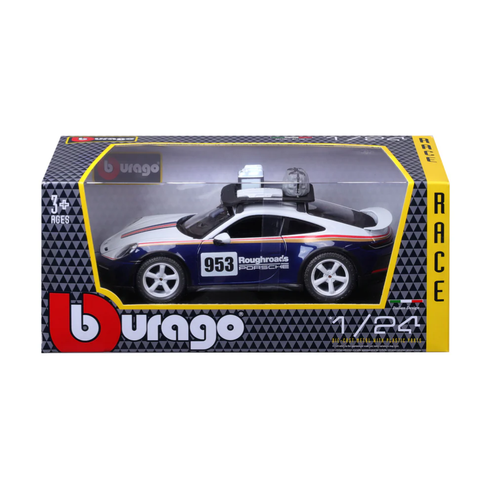 Bburago Porsche 911 Rallye Dakar 2023 1/24 Scale Model Car