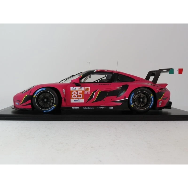 Spark Model Porsche 911 RSR - 19 No.85 IRON DAMES Le Mans 24H 2023-S. Bovy - M. Gatting - R. Frey 1/12 Model Car 12S044