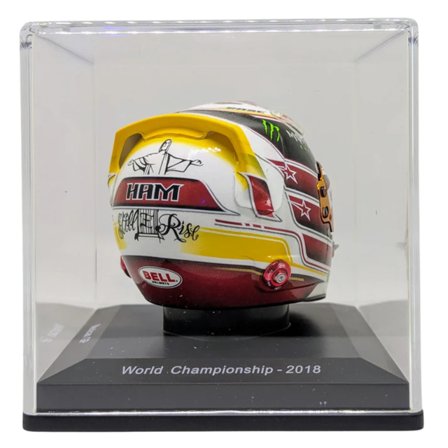 Spark Models F1 Lewis Hamilton - Mercedes F1 - AMG PETRONAS - Mexican GP - F1 World Championship 2018 Mini Replica Helmet 1/5 Scale Model