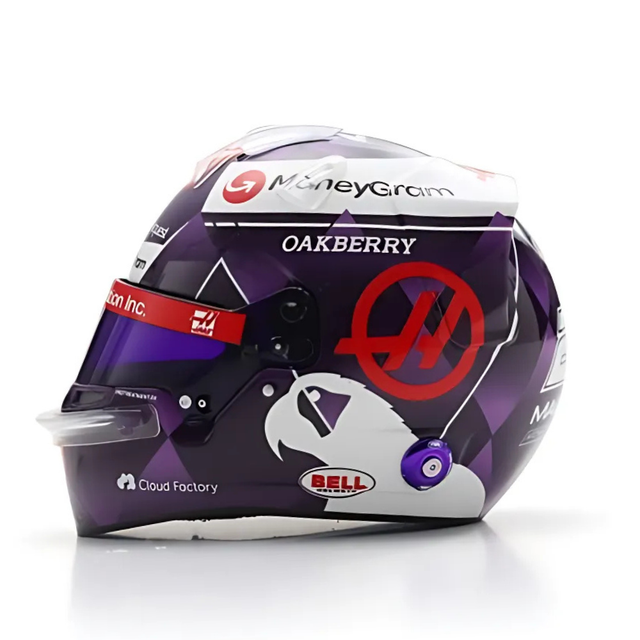 Spark Models F1 Haas F1 Team - Kevin Magnussen - Monaco GP 2024 Mini Replica Helmet 1/5 Scale
