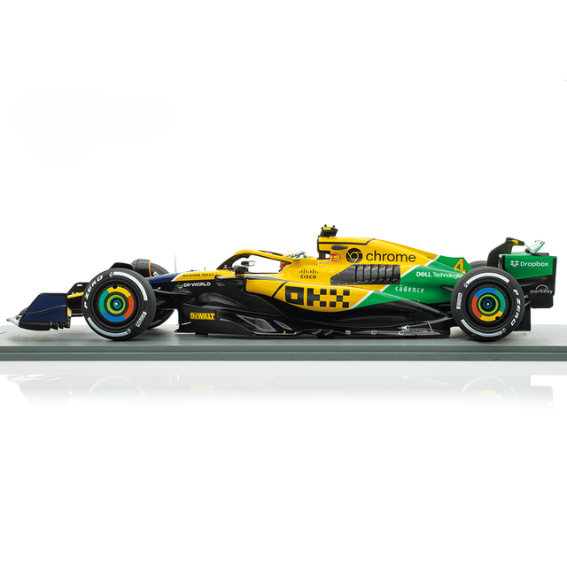 Spark Model McLaren F1 Team MCL38 No.81 2nd Monaco GP 2024 - Lando Norris 1/12 Scale Model