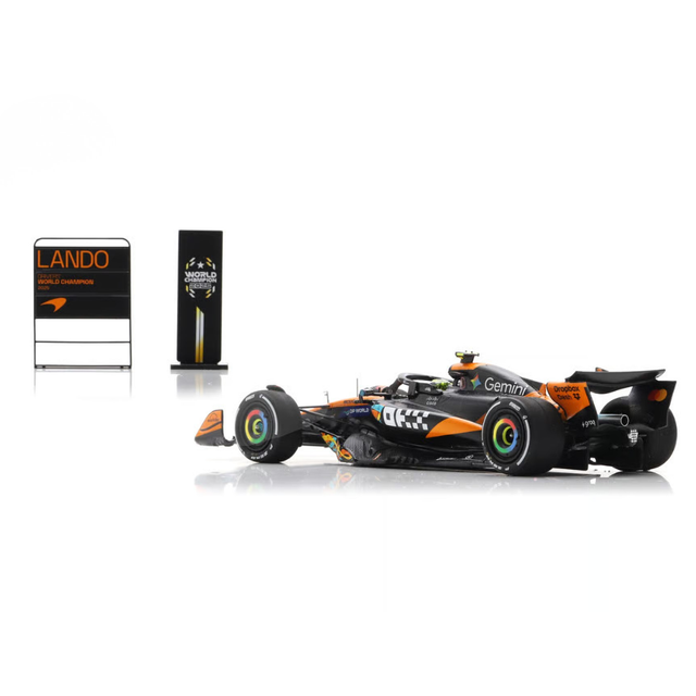 Spark Models McLaren MCL39 No.4 3rd Abu Dhabi GP 2025 - Lando Norris - F1 Drivers' World Champion 2025 1/43 Scale Model