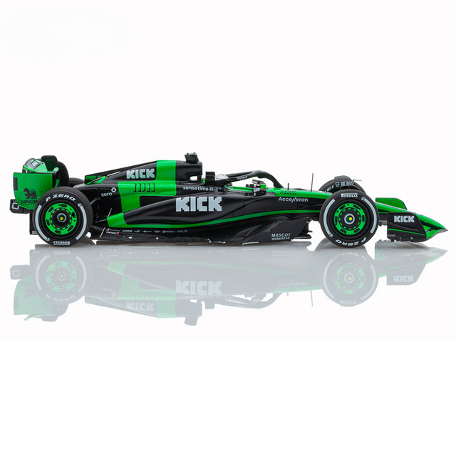 Spark Models F1 Stake Kick Sauber F1 Team C44 No.77 Stake F1 Team Kick Sauber Abu Dhabi GP 2024 - Valtteri Bottas "Last Race" 1/43 Scale Model